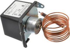 Made in USA - 150 to 650°F, General Service Temp Switch - 25 Resolution, 3/8 x 3-5/8 Bulb - Americas Industrial Supply