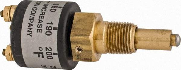 Nason - 160 to 240°F, Adjustable Temp Switch - 3/8 Inch Stem - Americas Industrial Supply