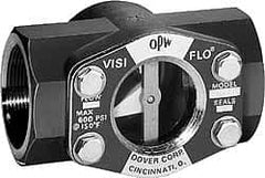 OPW Engineered Systems - 1-1/2 Inch, Carbon Steel, Visi-Flo Sight Flow Indicator - 200 Max psi, 5-1/4 Inch Overall Length - Americas Industrial Supply