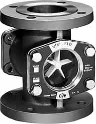 OPW Engineered Systems - 2 Inch, Stainless Steel, Visi-Flo Sight Flow Indicator - 150 Max psi, 7 Inch Overall Length - Americas Industrial Supply