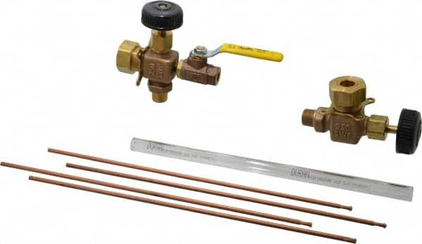 Conbraco - 400 psi Working Pressure, 250 Max psi, Bronze Liquid Level Gage Glass - 400°F Max Operating Temp, 1/2 Inch Thread, PTFE Seal - Americas Industrial Supply