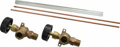 Conbraco - 400 psi Working Pressure, 200 Max psi, Bronze Liquid Level Gage Glass - 400°F Max Operating Temp, 1/2 Inch Thread, EPDM Seal - Americas Industrial Supply