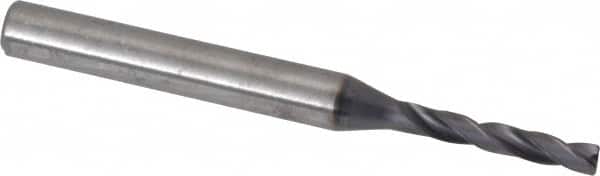 Kennametal - 1/8" 180° Spiral Flute Solid Carbide Screw Machine Drill Bit - Americas Industrial Supply