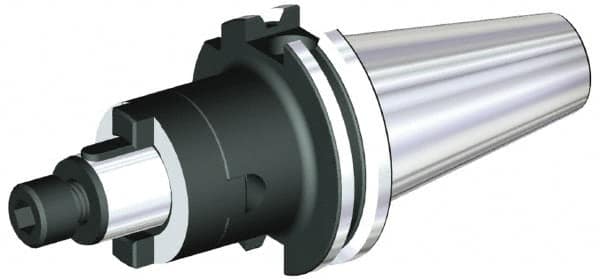 Kennametal - DV50 Taper Shank 40mm Pilot Diam Shell Mill Holder - 150mm Flange to Nose End Projection, 70mm Nose Diam, M24x3.0 Lock Screw, Through-Spindle Coolant - Exact Industrial Supply