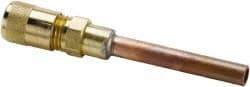 Parker - 500 Max psi, 1/2 Tube OD, Extended Copper Tube Access Valve - Brass - Americas Industrial Supply