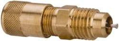 Parker - 1/8-27 Male Pipe, 500 Max psi, 1/8 Tube OD, Male Connector Access Valve - Brass - Americas Industrial Supply