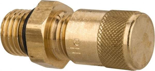 Parker - 500 Max psi, 1/4 Tube OD, Access Valve Assembly Access Valve - Brass - Americas Industrial Supply