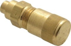 Parker - 500 Max psi, 3/16-3/8 Tube OD, 3 Way Solder Connector Access Valve - Brass - Americas Industrial Supply