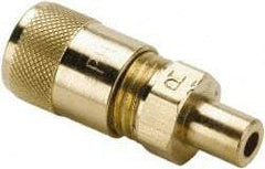 Parker - 500 Max psi, 3/16 Tube OD, Straight Solder Connector Access Valve - Brass - Americas Industrial Supply