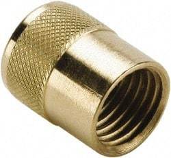 Parker - 3/8" Tube OD Access Valve Quick Seal Cap with Gasket - For Parker Brass Access Valves - Americas Industrial Supply