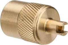 Parker - 1/4" Tube OD Access Valve Quick Seal Cap with Core Remover - For Parker Brass Access Valves - Americas Industrial Supply