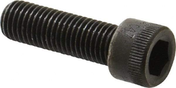 Made in USA - 5/16-24 UNF Hex Socket Drive, Socket Cap Screw - Alloy Steel, Black Oxide Finish, Fully Threaded, 1" Length Under Head - Americas Industrial Supply