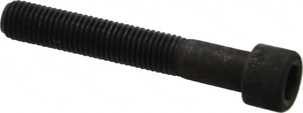 Made in USA - 5/16-24 UNF Hex Socket Drive, Socket Cap Screw - Alloy Steel, Black Oxide Finish, Partially Threaded, 2" Length Under Head - Americas Industrial Supply