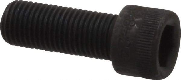 Made in USA - 3/8-24 UNF Hex Socket Drive, Socket Cap Screw - Alloy Steel, Black Oxide Finish, Fully Threaded, 1" Length Under Head - Americas Industrial Supply