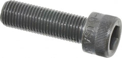 Made in USA - 3/8-24 UNF Hex Socket Drive, Socket Cap Screw - Alloy Steel, Black Oxide Finish, Fully Threaded, 1-1/2" Length Under Head - Americas Industrial Supply