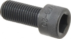 Made in USA - 7/16-20 UNF Hex Socket Drive, Socket Cap Screw - Alloy Steel, Black Oxide Finish, Fully Threaded, 1" Length Under Head - Americas Industrial Supply