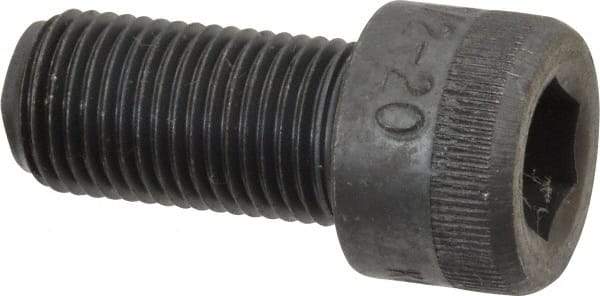 Made in USA - 1/2-20 UNF Hex Socket Drive, Socket Cap Screw - Alloy Steel, Black Oxide Finish, Fully Threaded, 1" Length Under Head - Americas Industrial Supply