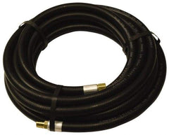 Alliance Hose & Rubber - 1" ID x 1-25/64" OD 25' Long Multipurpose Air Hose - MNPT x FNPT(Swivel) Ends, 200 Working psi, -40 to 190°F, 1" Fitting, Black - Americas Industrial Supply