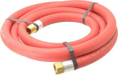 Alliance Hose & Rubber - 3/4" ID x 1-5/32" OD 10' Long Multipurpose Air Hose - MNPT x FNPT(Swivel) Ends, 300 Working psi, -40 to 190°F, 3/4" Fitting, Red - Americas Industrial Supply