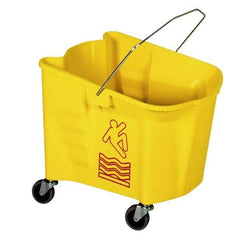 Continental - 26 Qt Plastic Bucket - Yellow - Americas Industrial Supply