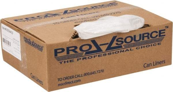 PRO-SOURCE - 0.6 mil Thick, Household/Office Trash Bags - 24" Wide x 31" High, Clear - Americas Industrial Supply