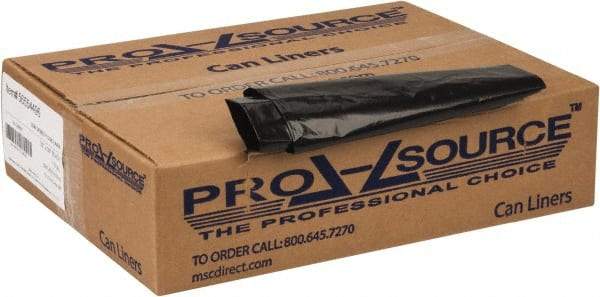 PRO-SOURCE - 1.25 mil Thick, Heavy-Duty Trash Bags - 33" Wide x 39" High, Black - Americas Industrial Supply