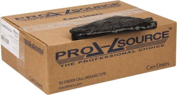 PRO-SOURCE - 1.65 mil Thick, Heavy-Duty Trash Bags - 33" Wide x 39" High, Black - Americas Industrial Supply