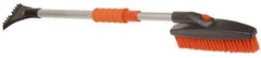 Value Collection - 42" Long Telescoping Swivel Snowbrush & Ice Scraper - Plastic/Metal - Americas Industrial Supply