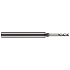 Harvey Tool - 1/8", 3/8" LOC, 1/8" Shank Diam, 2" OAL, 4 Flute, Solid Carbide Square End Mill - Exact Industrial Supply
