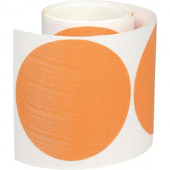 3M - 5" Diam, 5 Grit Trizact Aluminum Oxide Adhesive PSA Disc - Ultra Fine Grade, Orange, Polyester Backing, Flexible, Use with Random Orbital Sanders - Americas Industrial Supply