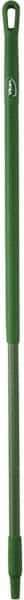 Vikan - 51 x 1-1/4" Fiberglass Squeegee Handle - European Threaded Connection, Green - Americas Industrial Supply