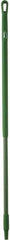Vikan - 51 x 1-1/4" Fiberglass Squeegee Handle - European Threaded Connection, Green - Americas Industrial Supply