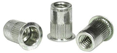 RivetKing - #10-24, 0.13 to 0.225" Grip, 19/64" Drill, Aluminum Standard Rivet Nut - Uncoated, Countersunk Head - Americas Industrial Supply