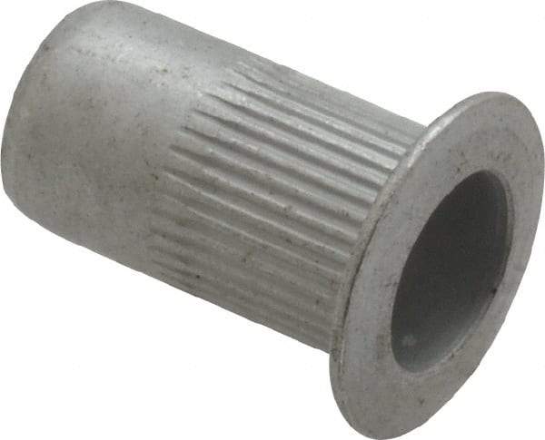 RivetKing - 0.13 to 0.225" Grip, Aluminum Standard Rivet Nut - Uncoated, Countersunk Head - Americas Industrial Supply