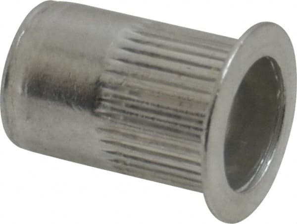 RivetKing - 0.02 to 0.13" Grip, Aluminum Standard Rivet Nut - Uncoated, Countersunk Head - Americas Industrial Supply