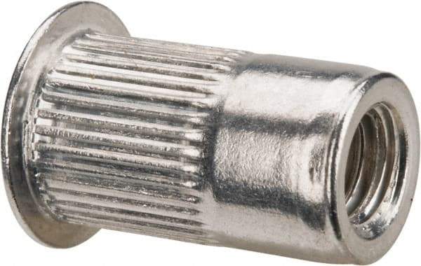 RivetKing - 0.13 to 0.225" Grip, Aluminum Standard Rivet Nut - Uncoated, Countersunk Head - Americas Industrial Supply