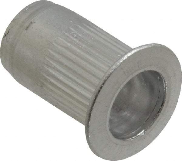 RivetKing - #10-24, 0.02 to 0.13" Grip, 19/64" Drill, Aluminum Standard Rivet Nut - Uncoated, Countersunk Head - Americas Industrial Supply