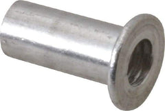 RivetKing - #8-32, 0.12 to 0.16" Grip, #2, Aluminum Standard Rivet Nut - Uncoated, Round Head - Americas Industrial Supply