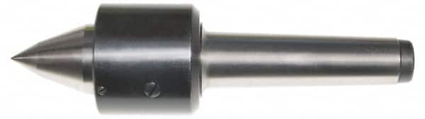 Interstate - MT2 Taper Shank Shank, 1.417" Head Diam, 594 Lb Capacity, Live Center - 6,400 Max RPM, 0.866" Point Diam, 1.33" Point Len, 594 Lb Max Workpc, Long Point - Americas Industrial Supply