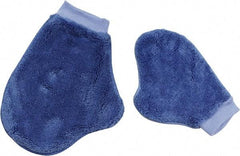 PRO-SOURCE - 9-1/2" Long Microfiber Cleaning & Dusting Mitt - Blue, for Dusting - Americas Industrial Supply