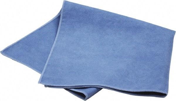 PRO-SOURCE - Reusable Microfiber Wipes - Packet, 16" x 16" Sheet Size, Blue - Americas Industrial Supply