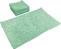 PRO-SOURCE - Reusable Microfiber Wipes - Packet, 16" x 27" Sheet Size, Green - Americas Industrial Supply