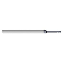 0.8 mm Dia. × 4 mm Shank × 1.2 mm DOC × 50 mm OAL, Carbide AlTiN, Stub , 4 Flute, Ballnose End Mill