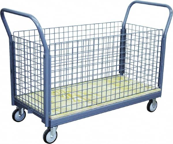 Jamco - 1,200 Lb Capacity Platform Truck - Steel Deck, 60" OAW, 10" Platform Height - Americas Industrial Supply