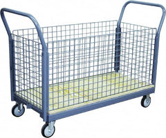 Jamco - 1,200 Lb Capacity Platform Truck - Steel Deck, 48" OAW, 10" Platform Height - Americas Industrial Supply