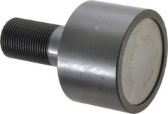 Accurate Bushing - 3" Roller Diam x 2" Width, 1-1/4" Stud Diam x 2-1/2" Length, Plain Load Roller - Steel, 1-3/4" Thread Length, 1-1/4-12 Thread, 14,300 Lb Dynamic Cap, 16,000 Lb Static Cap - Americas Industrial Supply