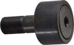 Made in USA - 1-1/2" Roller Diam x 7/8" Width, 5/8" Stud Diam x 1-1/2" Length, Stud Cam Follower - Steel, 3/4" Thread Length, 5/8-18 Thread, 3,872 Lb Dynamic Cap - Americas Industrial Supply