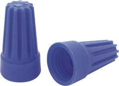 Ideal - 3, 20 to 3, 16 AWG, 300 Volt, Flame Retardant, Standard Twist on Wire Connector - Blue, 221°F - Americas Industrial Supply