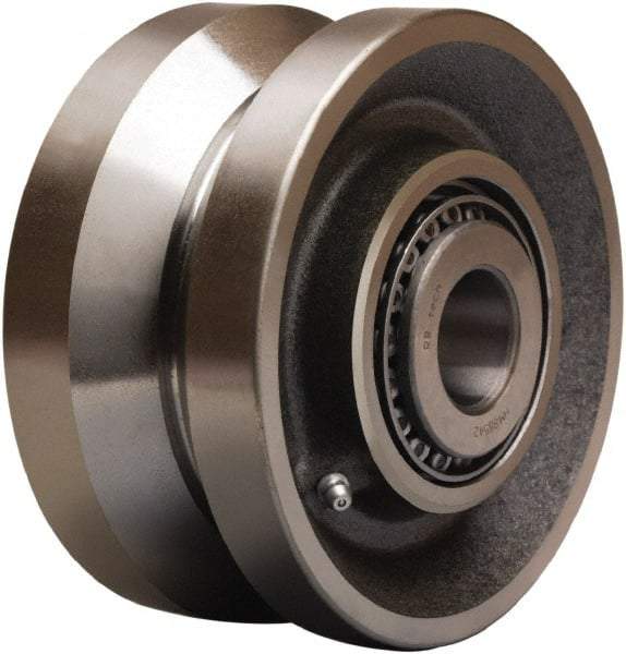 Hamilton - 6 Inch Diameter x 3 Inch Wide, Forged Steel Caster Wheel - 4,500 Lb. Capacity, 3-1/4 Inch Hub Length, 1-1/2 Inch Axle Diameter, Straight Roller Bearing - Americas Industrial Supply