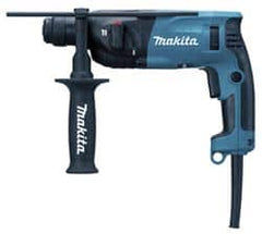 Makita - 110 Volt SDS Plus Chuck Electric Rotary Hammer - 0 to 5,000 BPM, 0 to 1,500 RPM, Reversible - Americas Industrial Supply